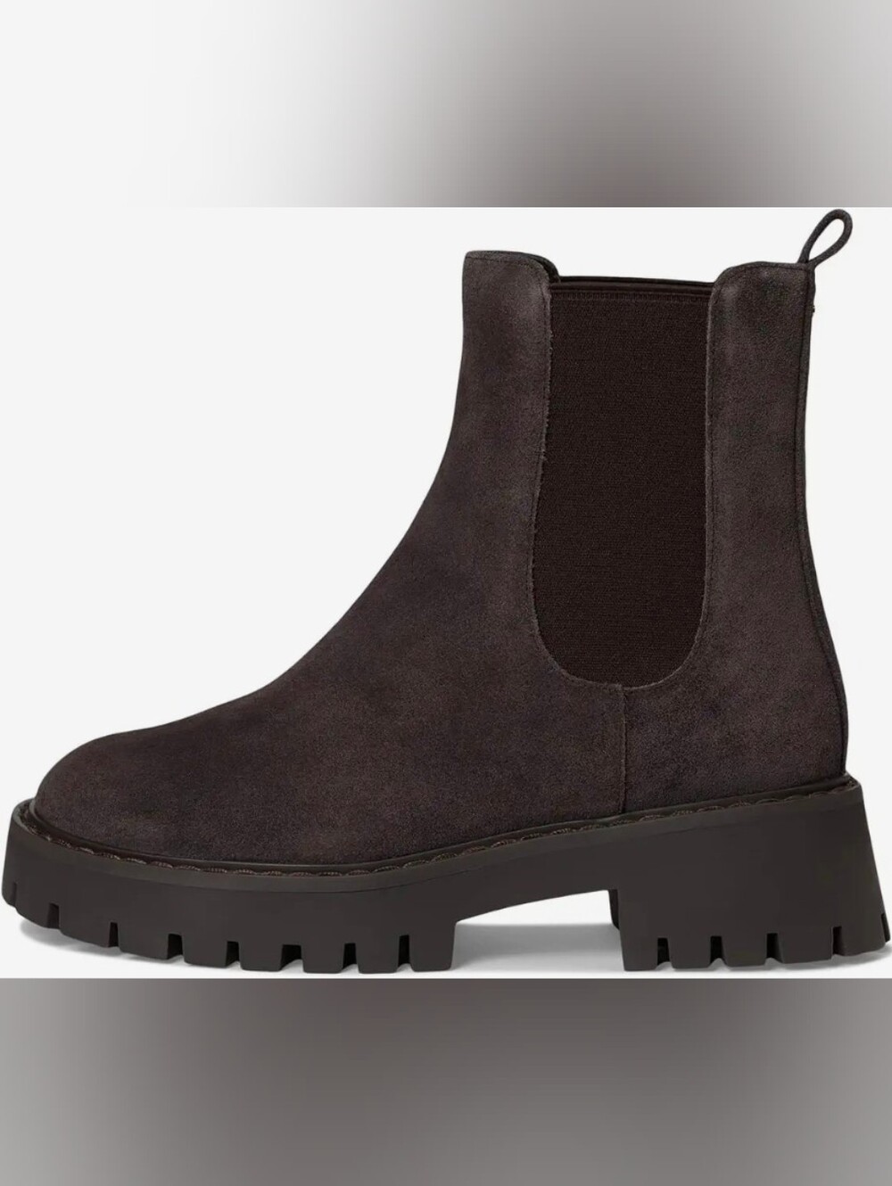 Michael KORS Asher Flat Bootie - Dark Brown Suede Sz 7